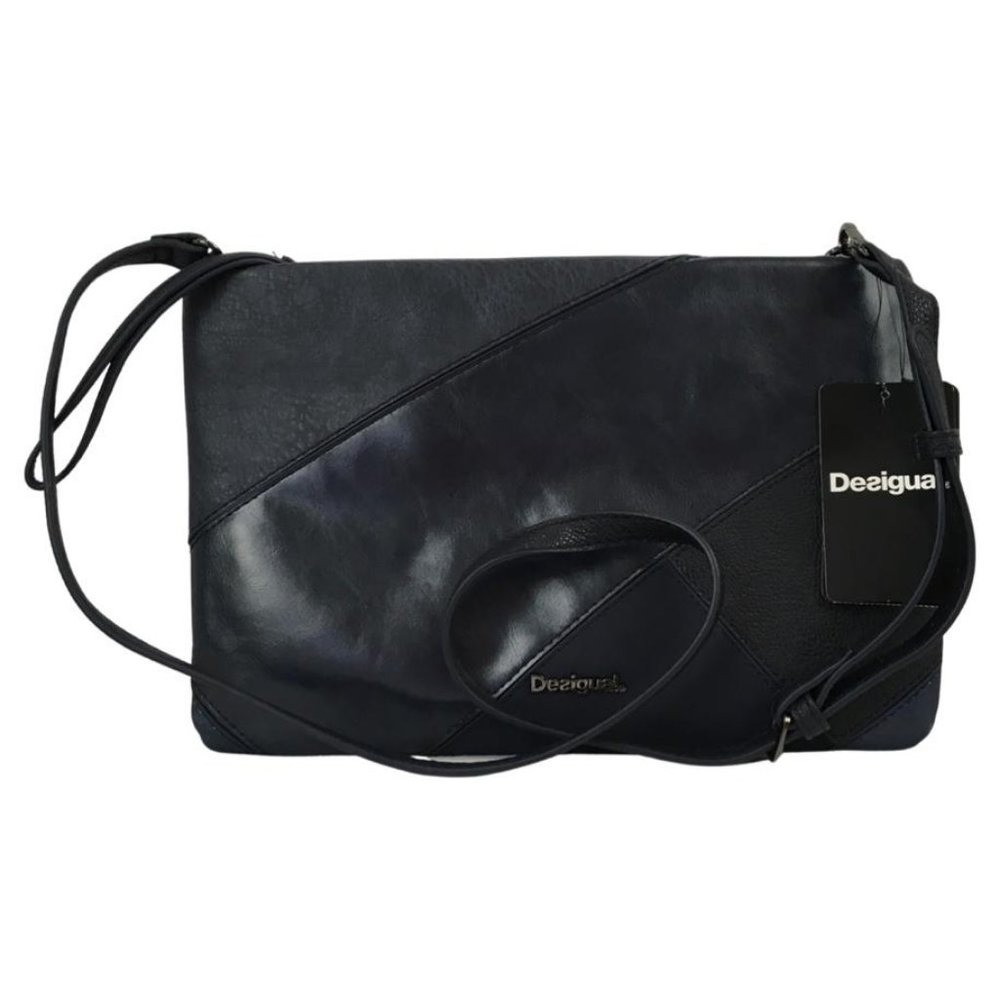 Desigual Woman Pouch Black/ Navy Blue Color Elegant Casual gi4 - Picture 1 of 6